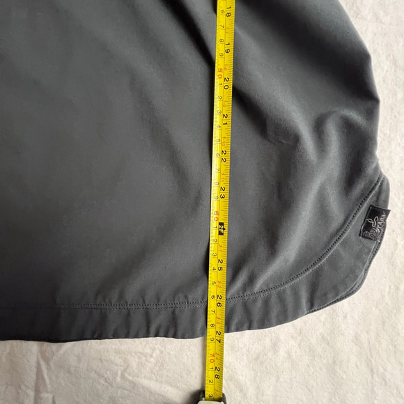 PrAna Women’s Shadyn Snap Front Stretch Short Sleeve Dress Sport Athleisure Sz L - Picture 9 of 9